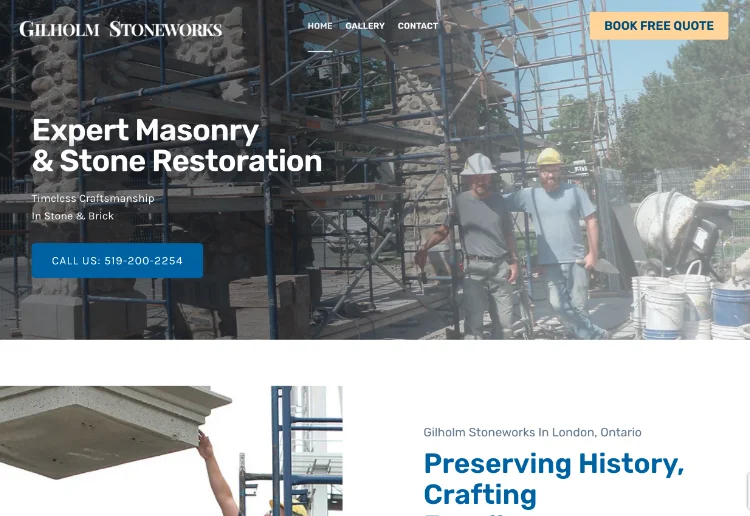 new stoneworks website preview