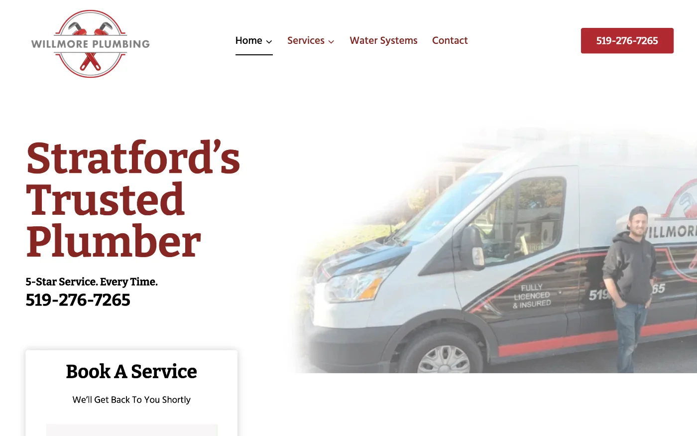 Willmore Plumbing website preview